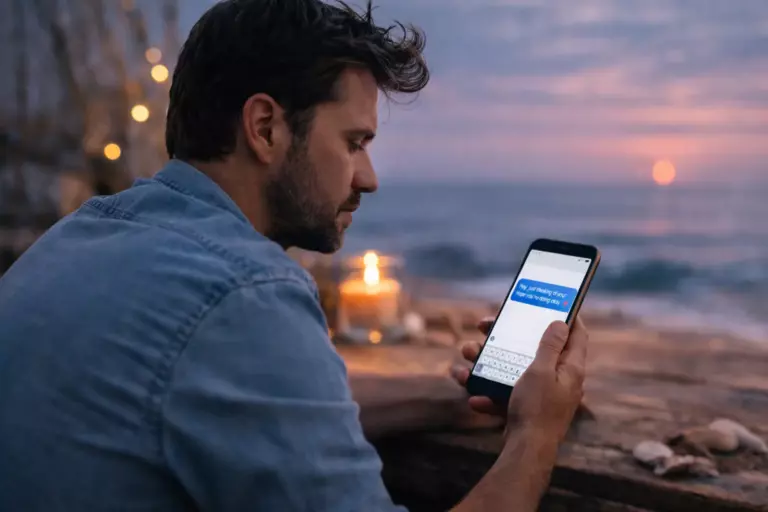 What to text a distant Cancer man without pushing him away