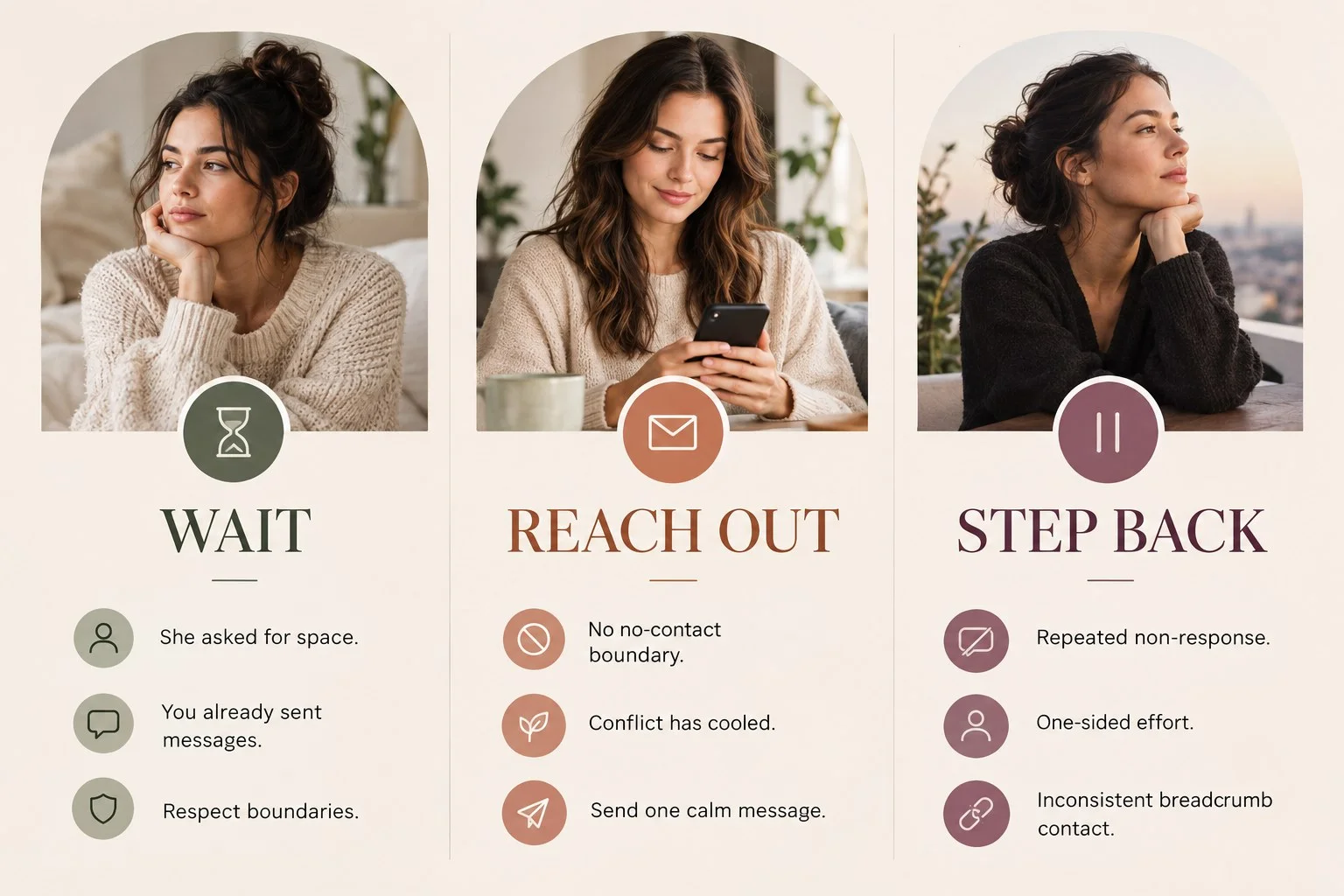 Decision guide for no contact with a Cancer woman