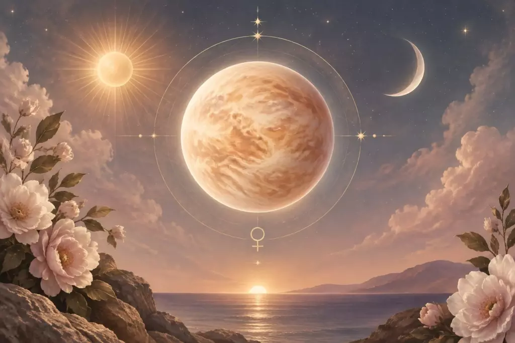 Venus sign compared with Sun Moon and Rising signs in astrology
