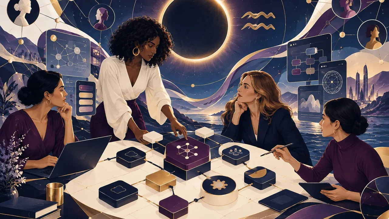 Aquarius solar eclipse system redesign illustration