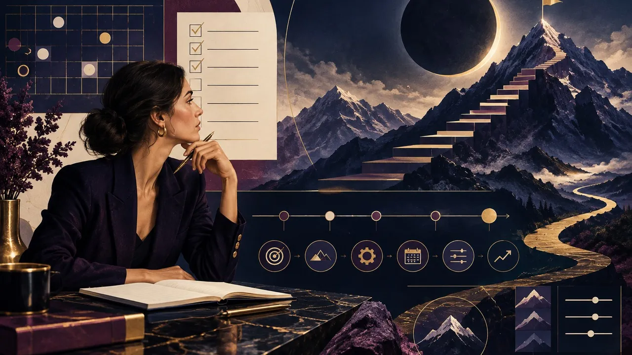 Capricorn new moon planning filter illustration