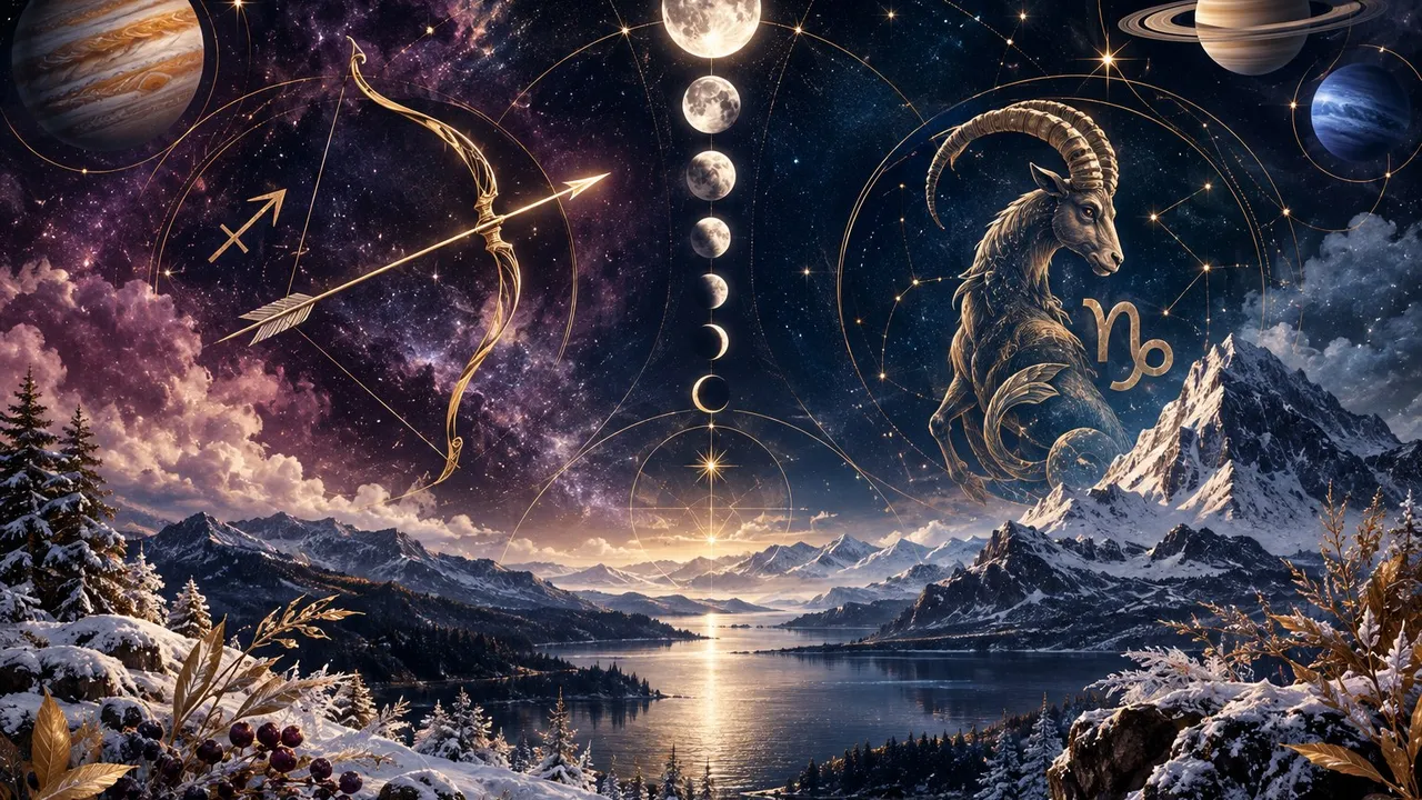 December 2026 astrology key dates illustration