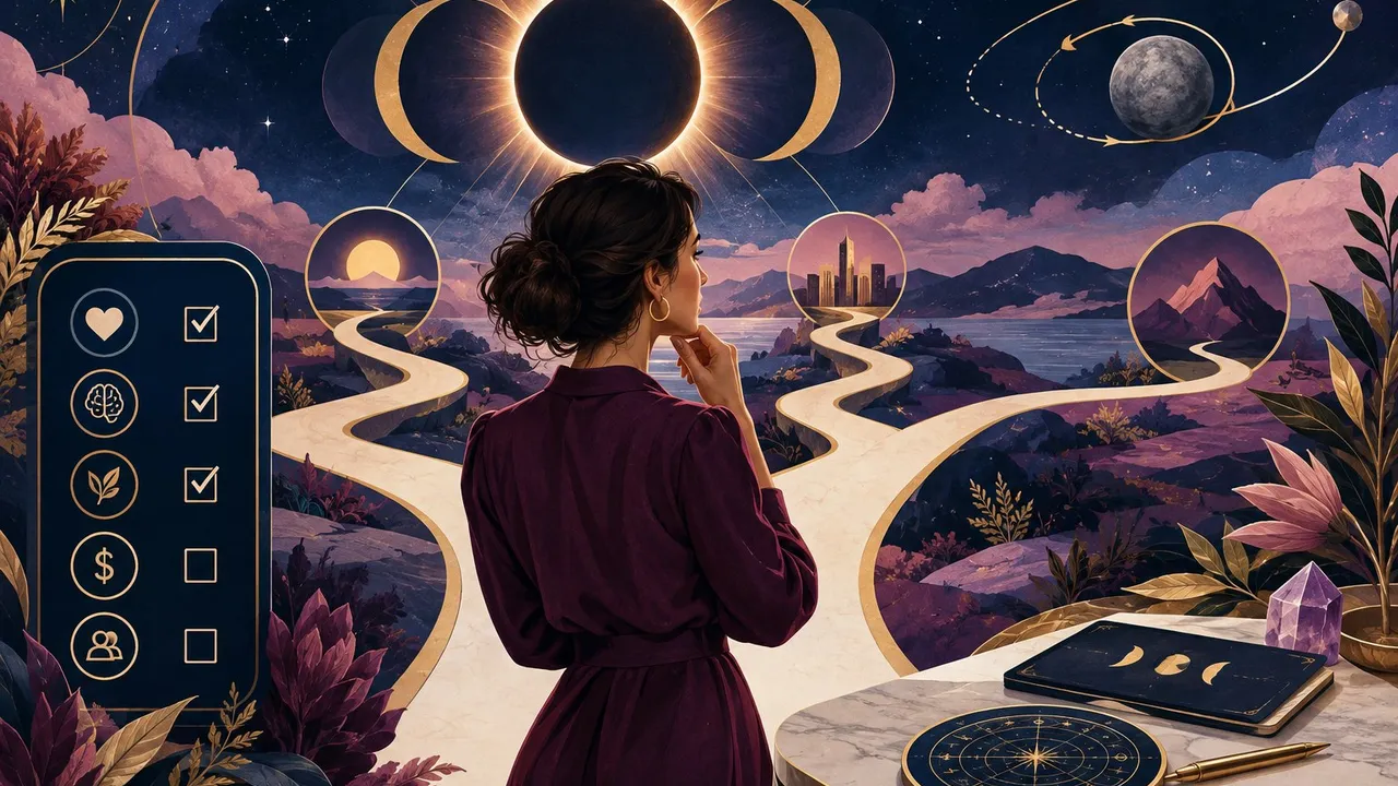 February 2027 eclipse and retrograde decision framework illustration