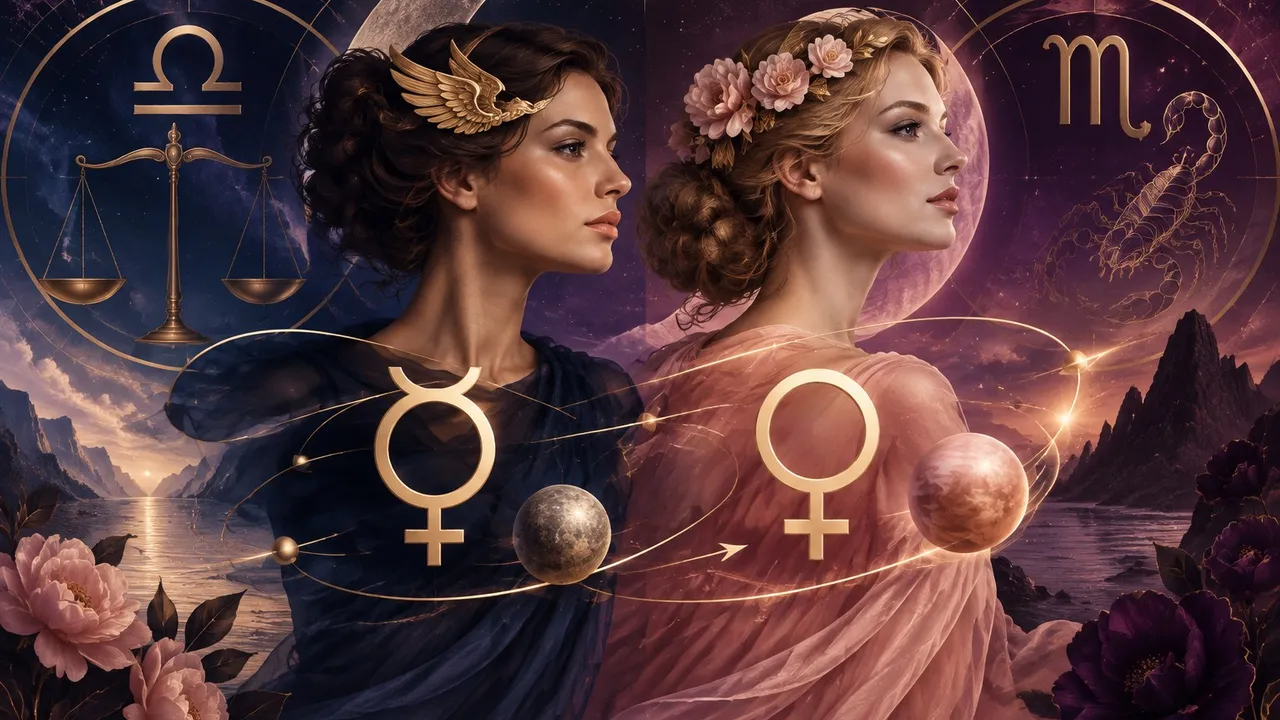 Mercury and Venus direct on November 13 2026 astrology illustration
