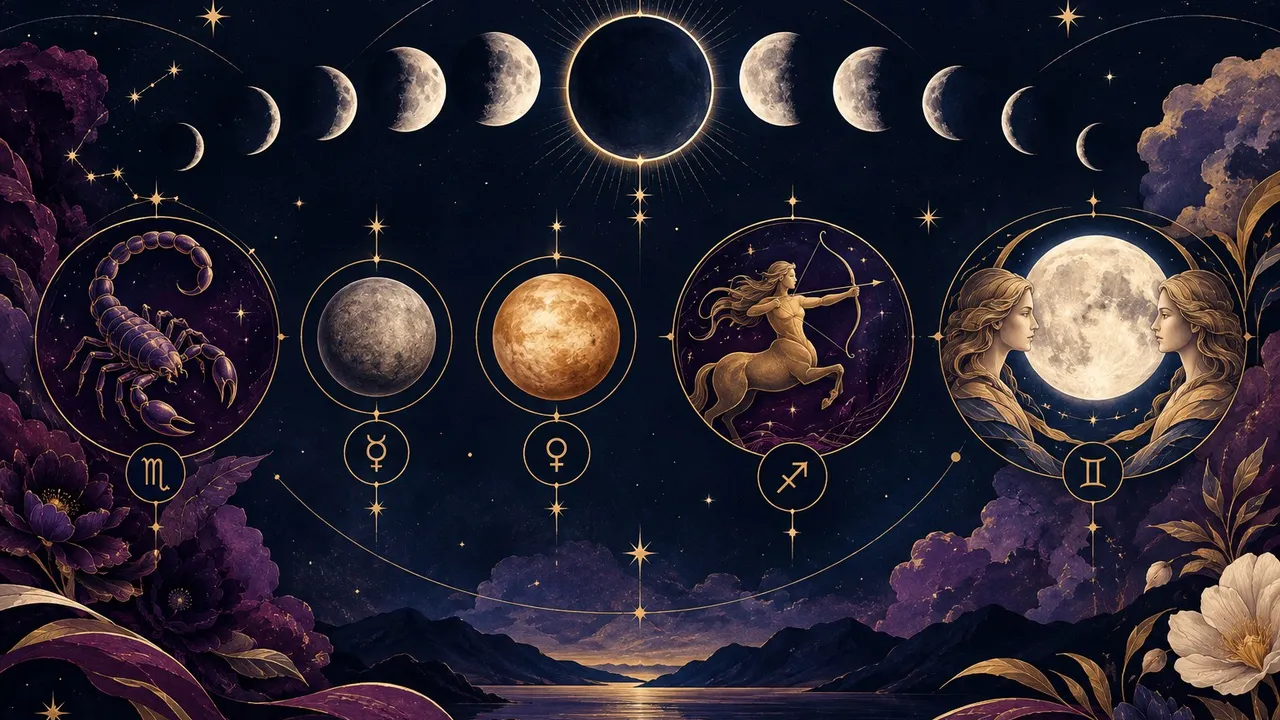 November 2026 astrology calendar with key moon and planetary events