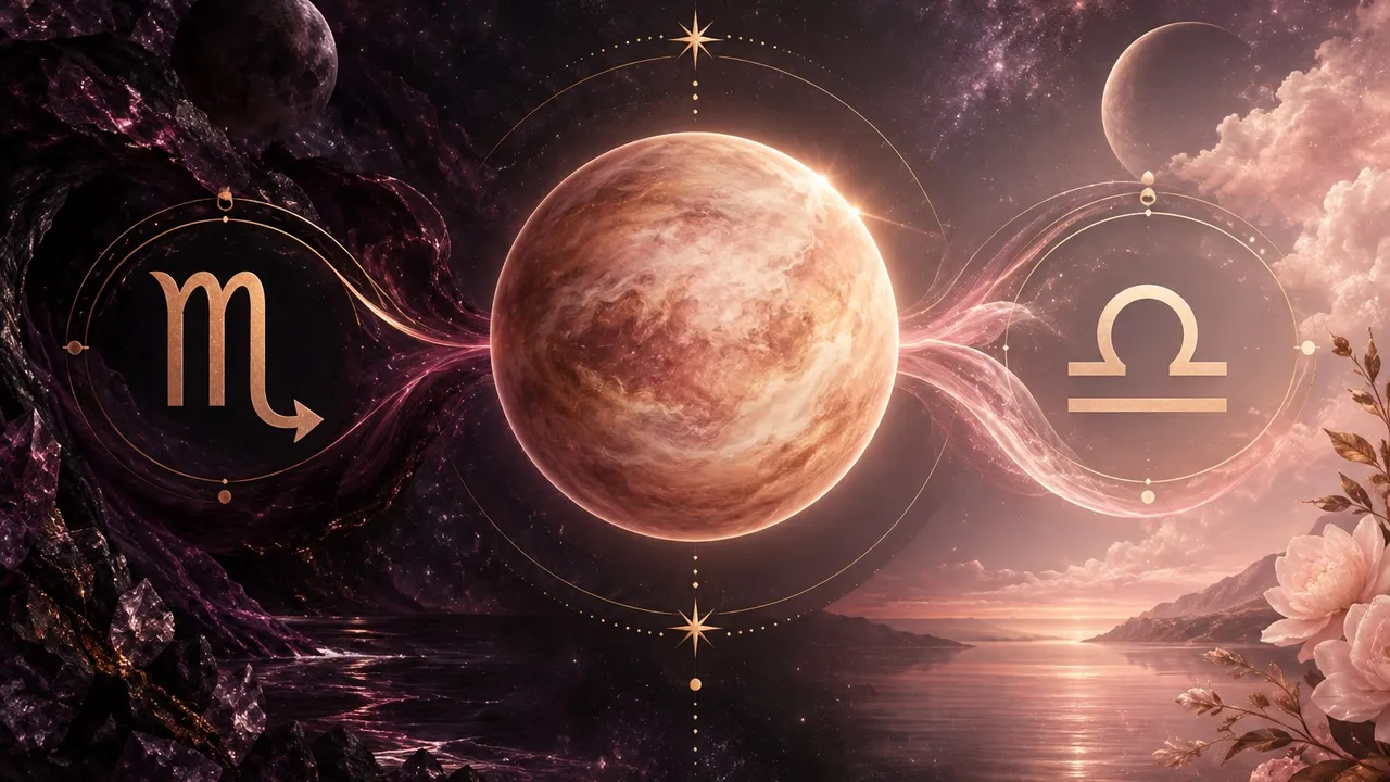 Venus retrograde moving from Scorpio to Libra in 2026
